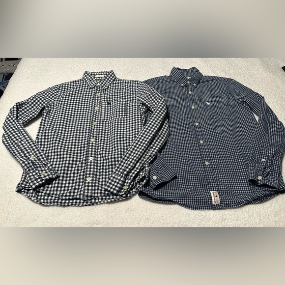 2 Abercrombie Kids Boys Checked Button-Ups, GUC, Size XL 15/16 (AK Sizing) - Picture 2 of 15